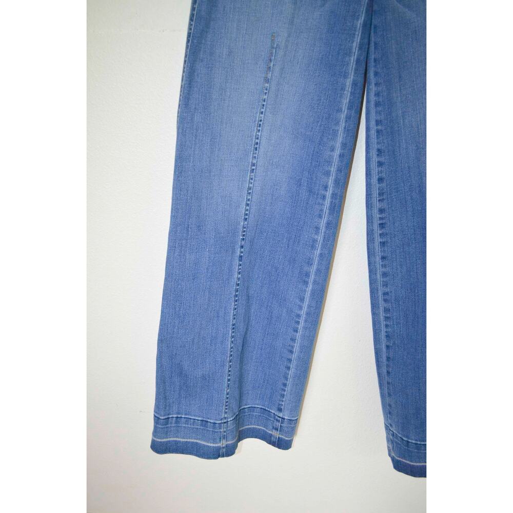 Spanx Wide Leg Jeans Pull on Front Seam Size Small - Picture 5 of 6
